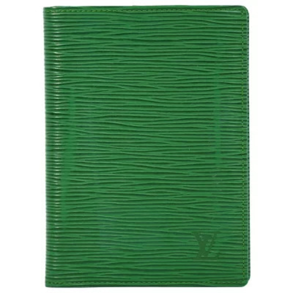 Louis Vuitton LV Epi Leather Passport Case Cover Green